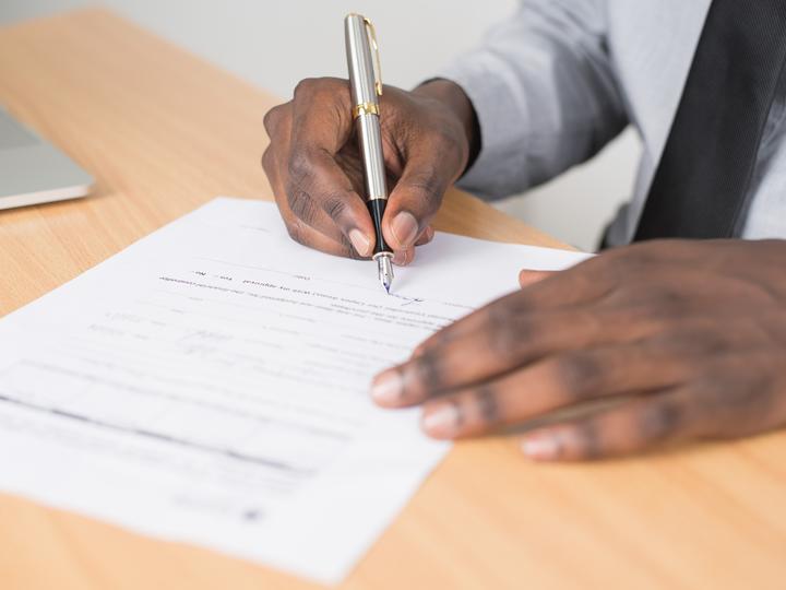 hands writing
